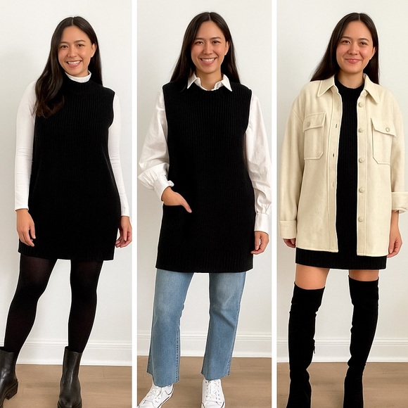 H&M Sleeveless Knit sweater vest dress (S) - Picture 1 of 7